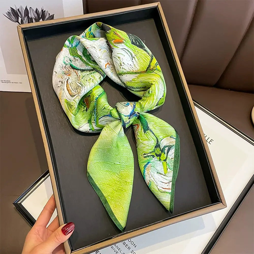 Audingull Fashion Accessory 100% Silk Scarf for Women