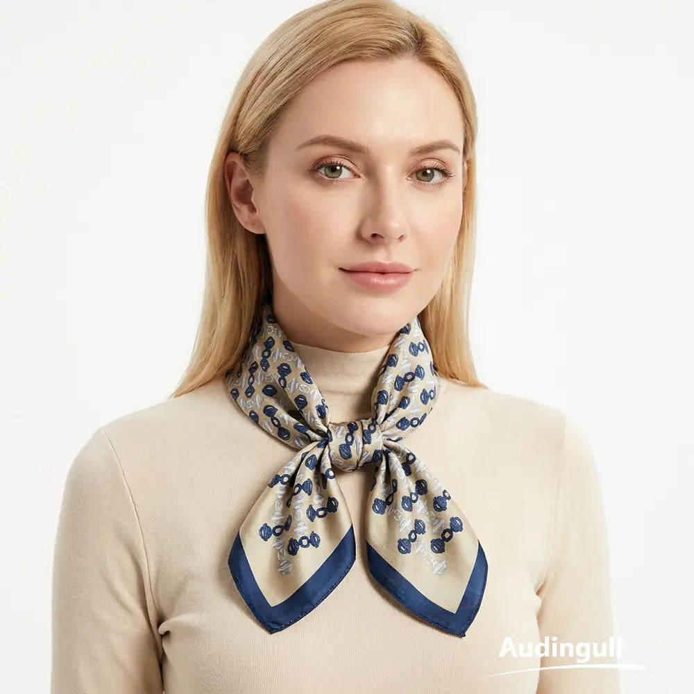 Audingull 100% Mulberry Silk Scarf for Women