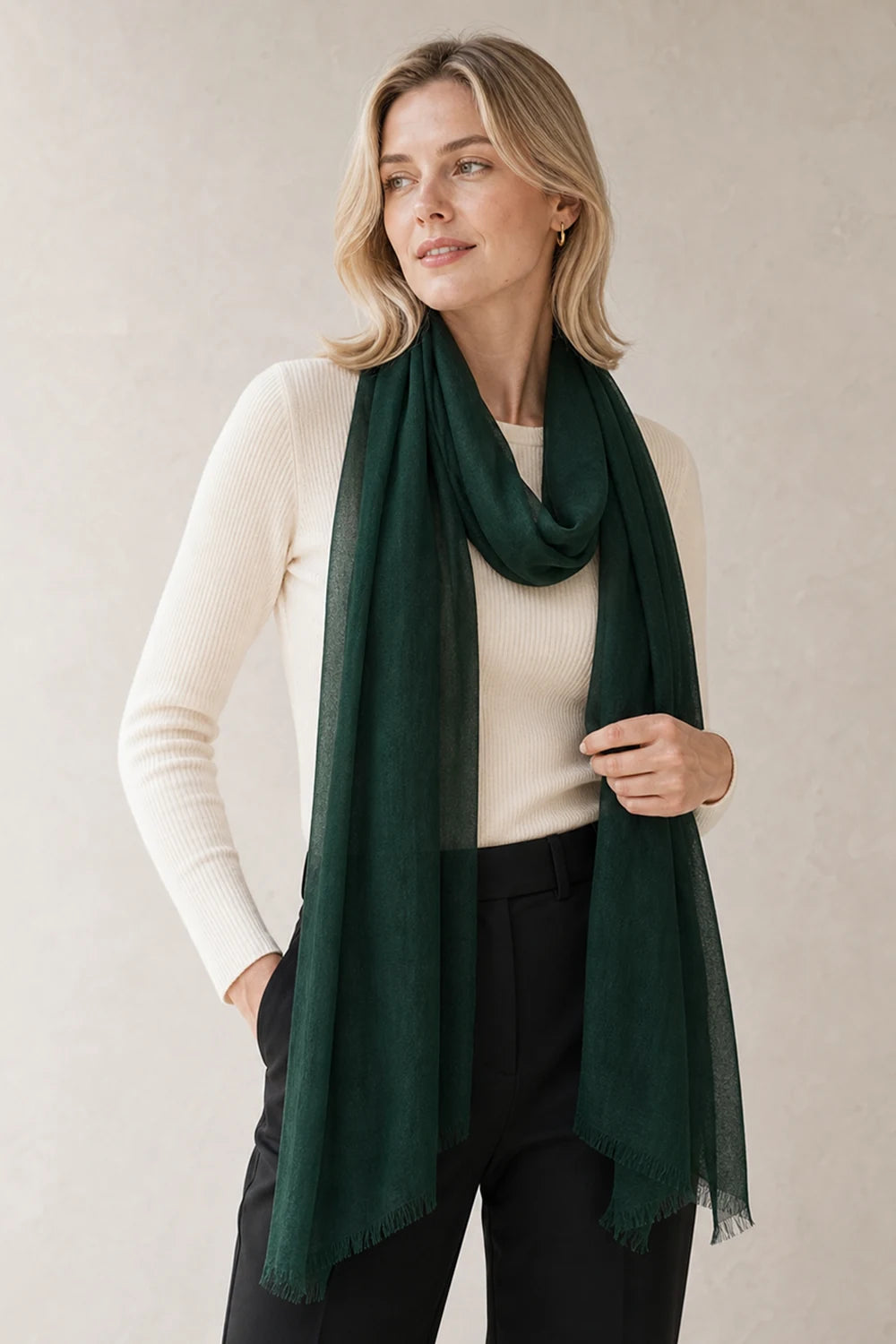 Audingull 100% Cashmere Lightweight Wrap Scarf for Women