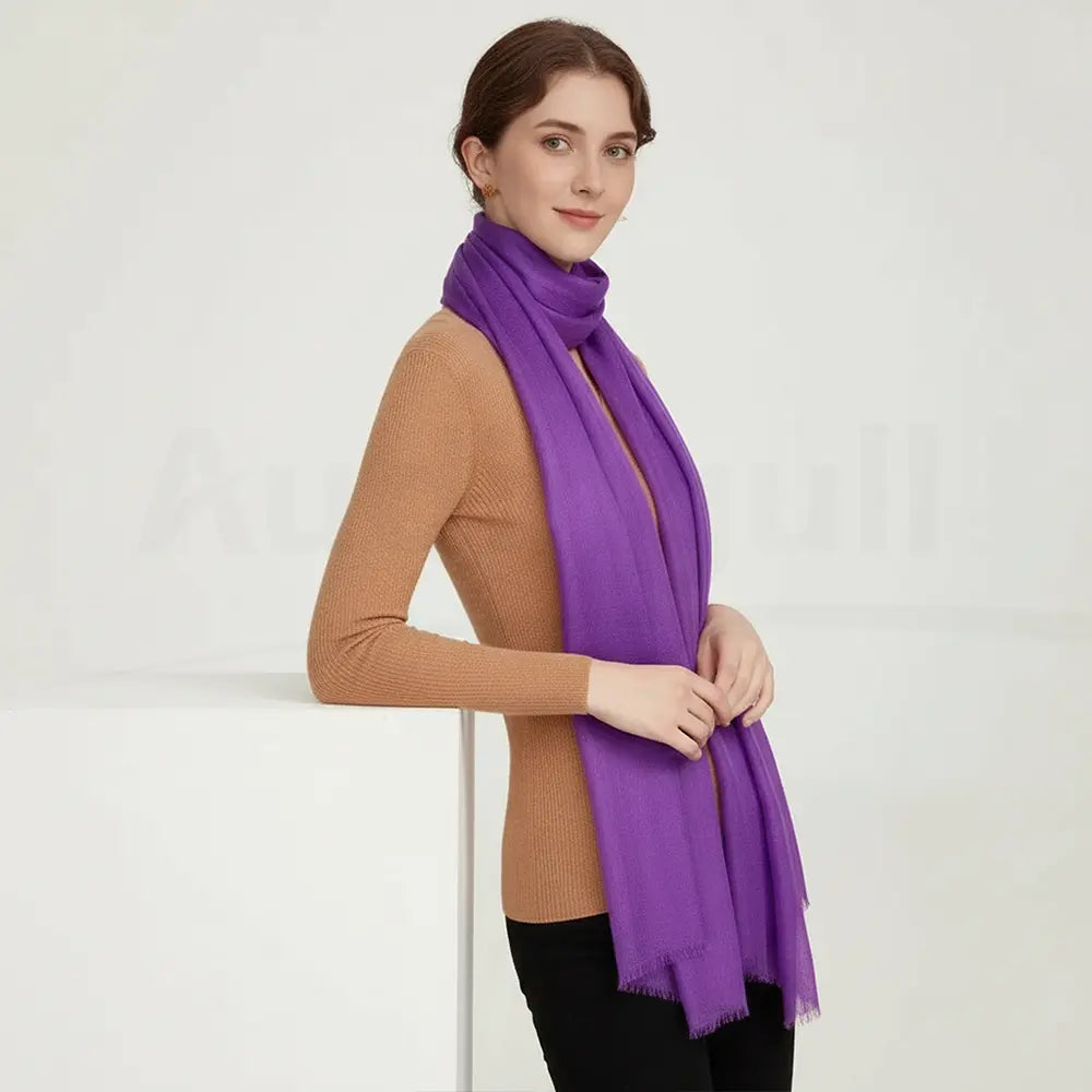 Audingull Soft Pure Cashmere Cloudweight Scarf Wrap