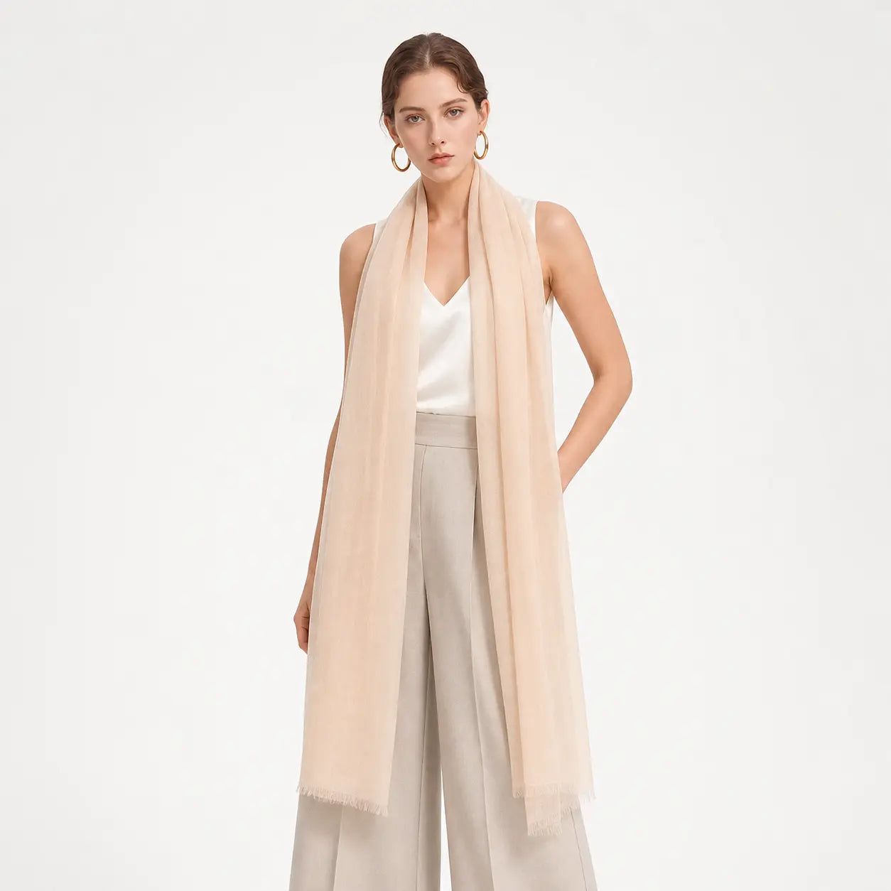 Audingull Soft 100% Cashmere Cloud-Light Scarf Wrap
