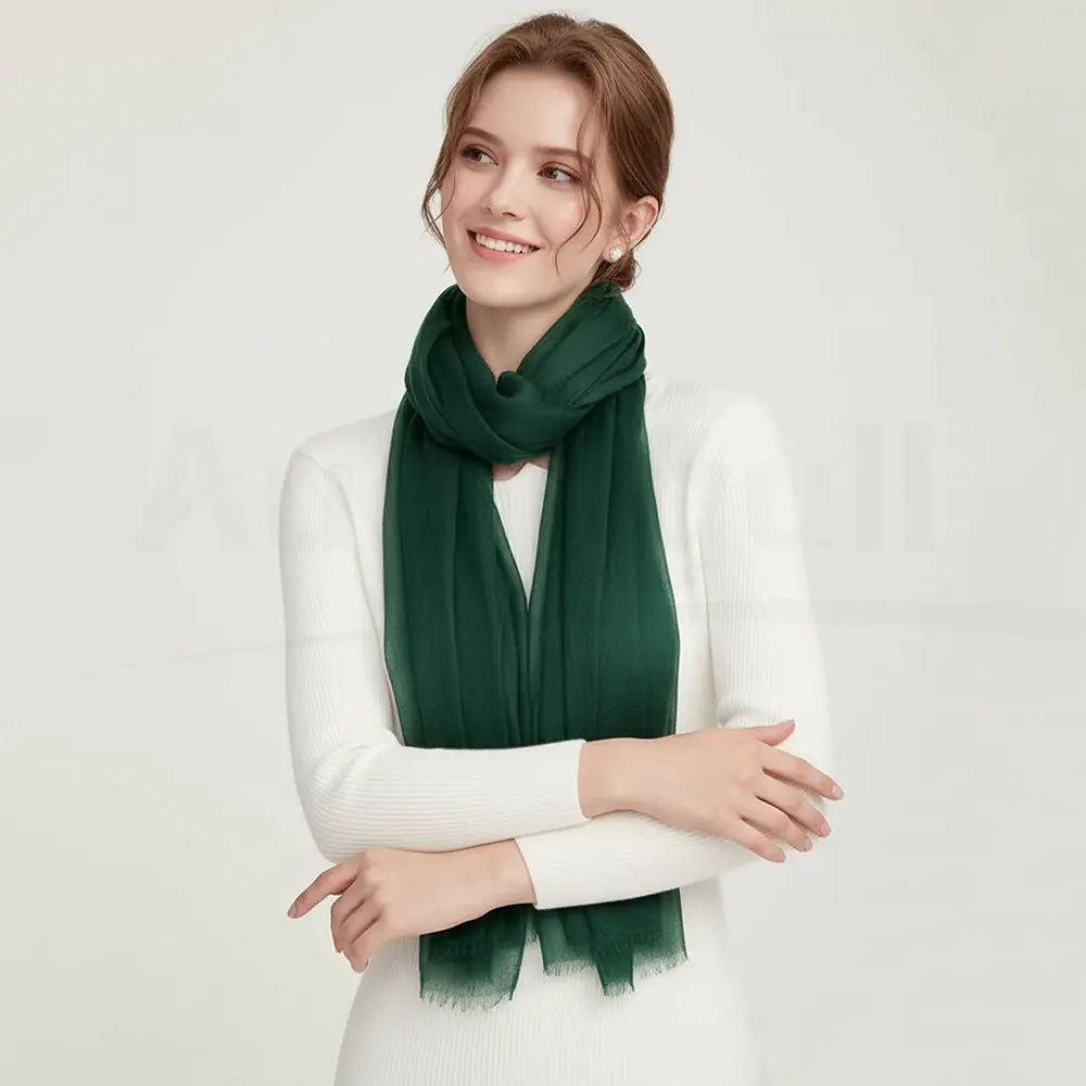 Audingull Soft Pure Cashmere Cloudweight Scarf Wrap