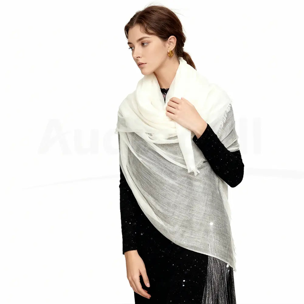 Audingull Soft Pure Cashmere Cloudweight Scarf Wrap