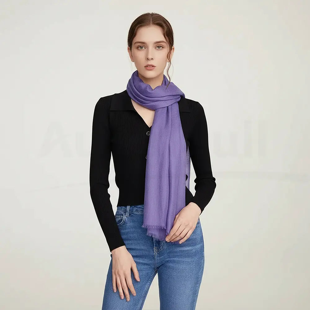 Audingull Soft Pure Cashmere Cloudweight Scarf Wrap