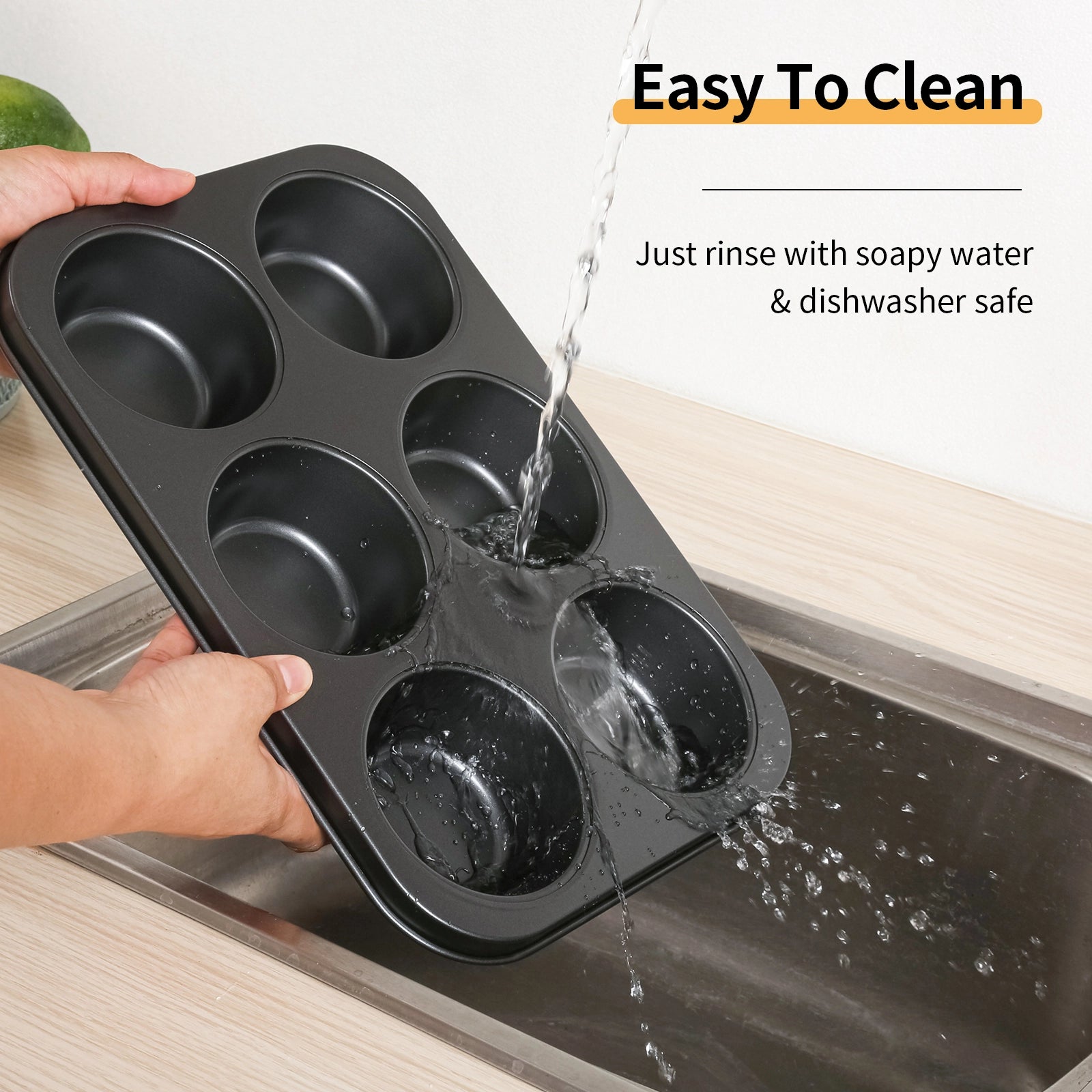 Audingull Jumbo Muffin Pan 6-Cups Cupcake Pan