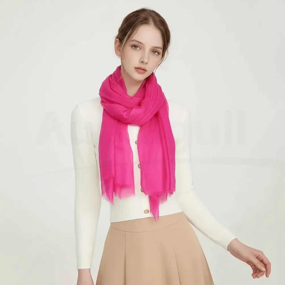 Audingull Soft 100% Cashmere Cloud-Light Scarf Wrap
