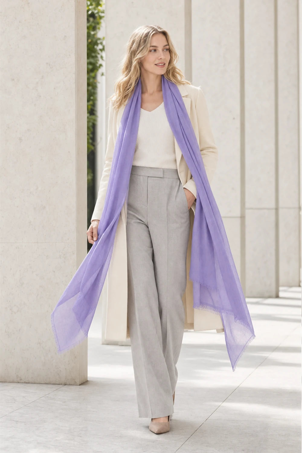 Audingull 100% Cashmere Lightweight Wrap Scarf for Women