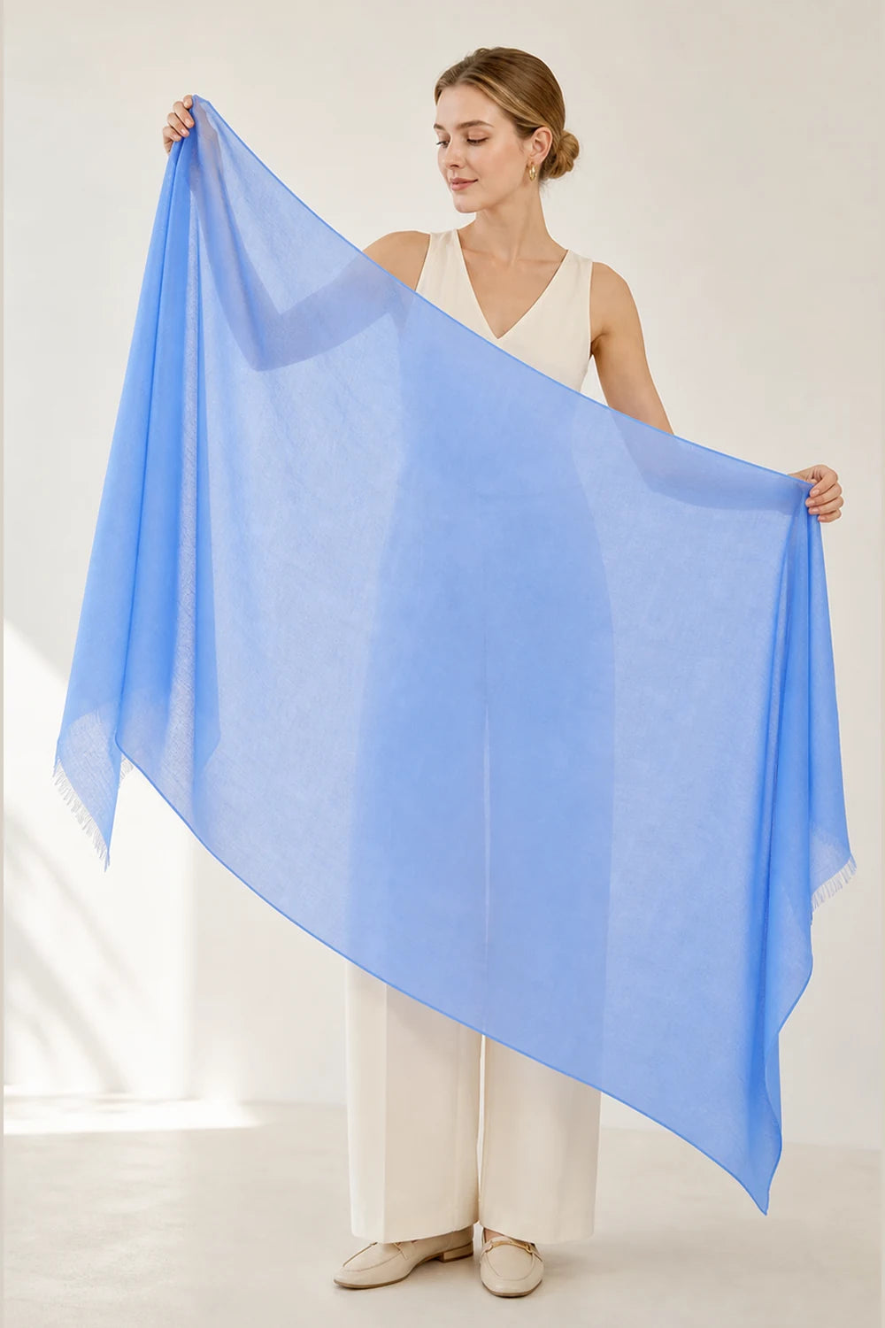 Audingull 100% Cashmere Lightweight Wrap Scarf for Women