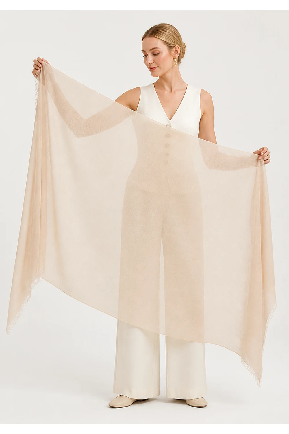 Audingull 100% Cashmere Lightweight Wrap Scarf for Women