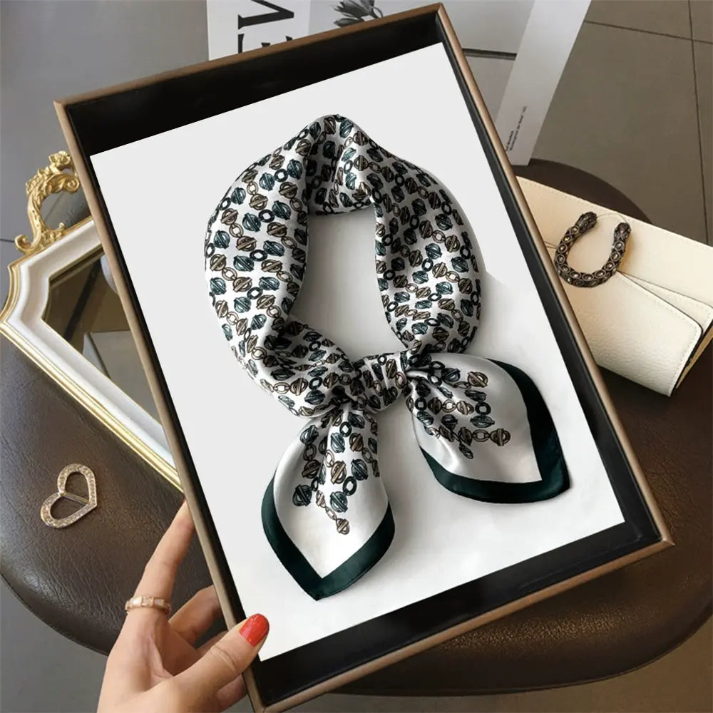 Audingull Square 100% Silk Scarf for Women Fashion