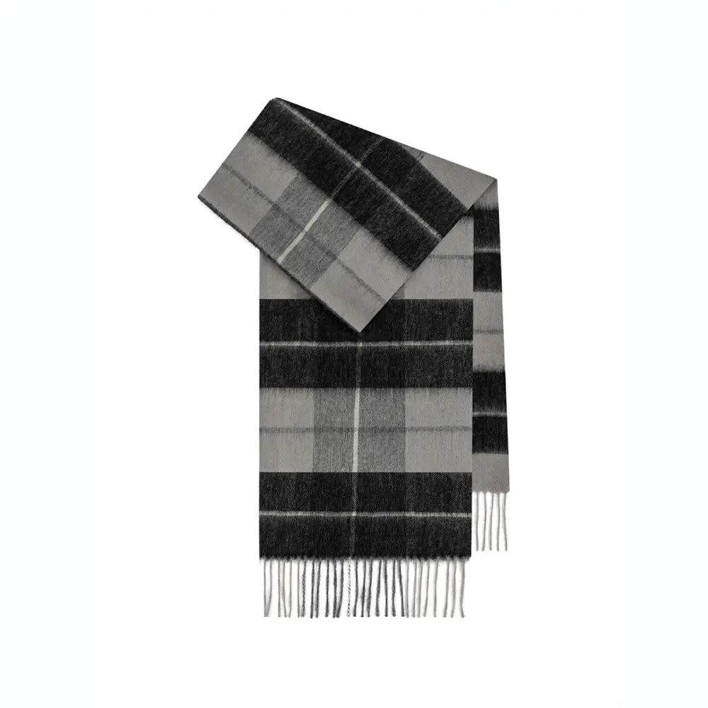 Audingull 100% Pure Wool Plaid Scarf