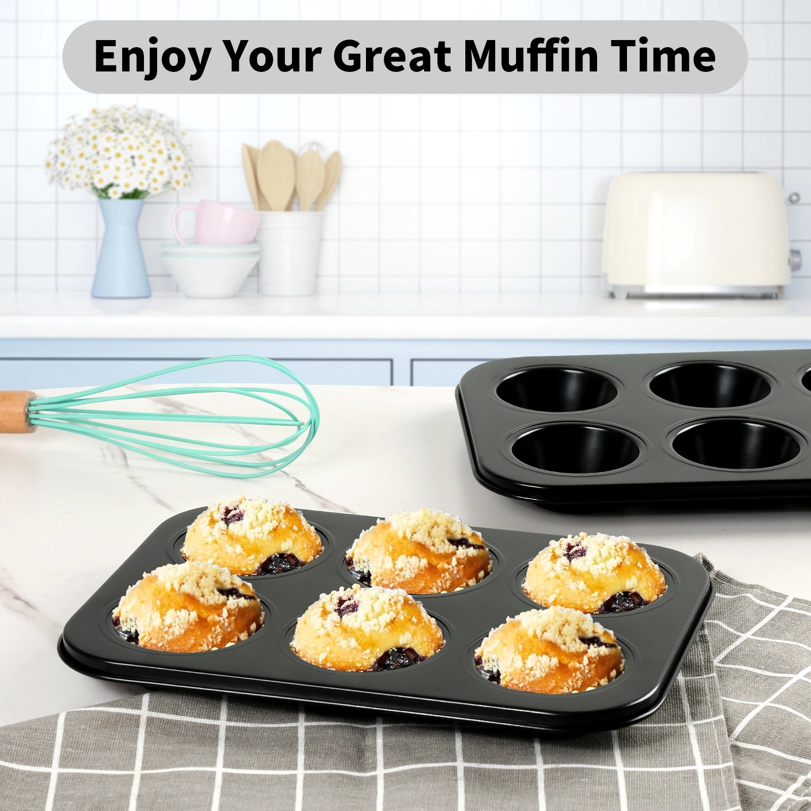 Audingull Standard Size Muffin Baking Pan
