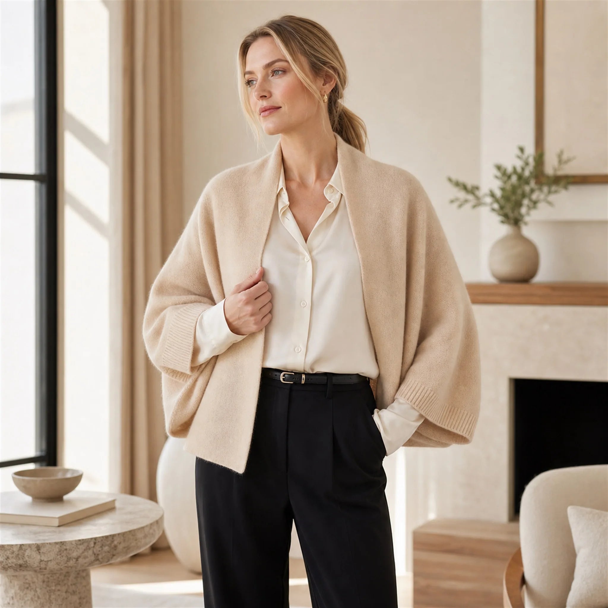 Audingull 100% Cashmere Lightweight Shawl Wrap for Women