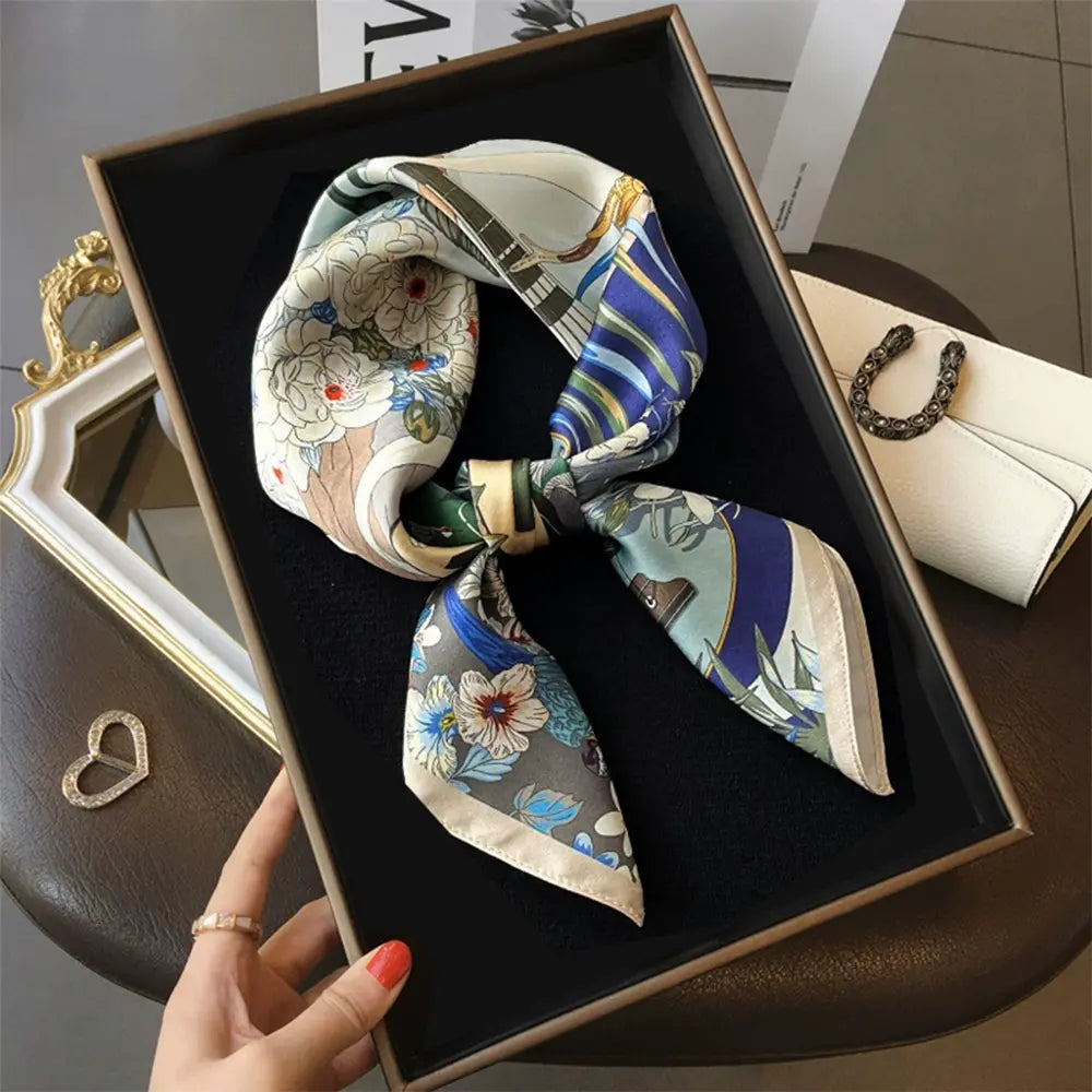 Audingull 100% Mulberry Silk Scarf for Women