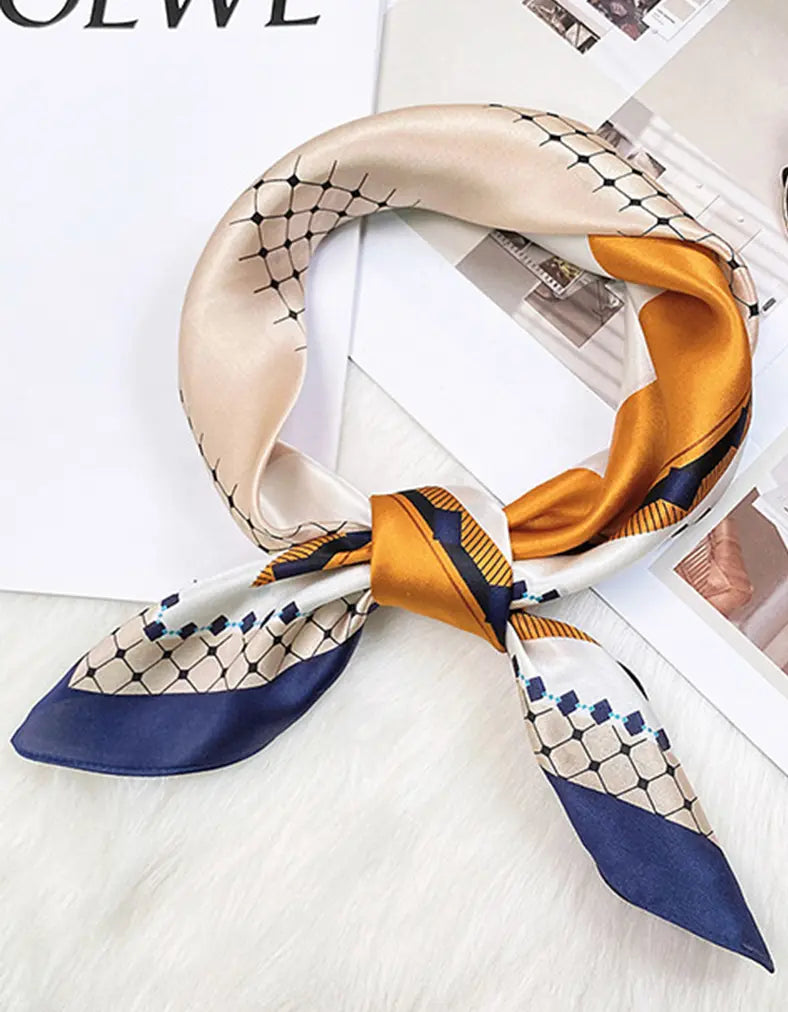 Audingull 100% Mulberry Silk Square Scarf