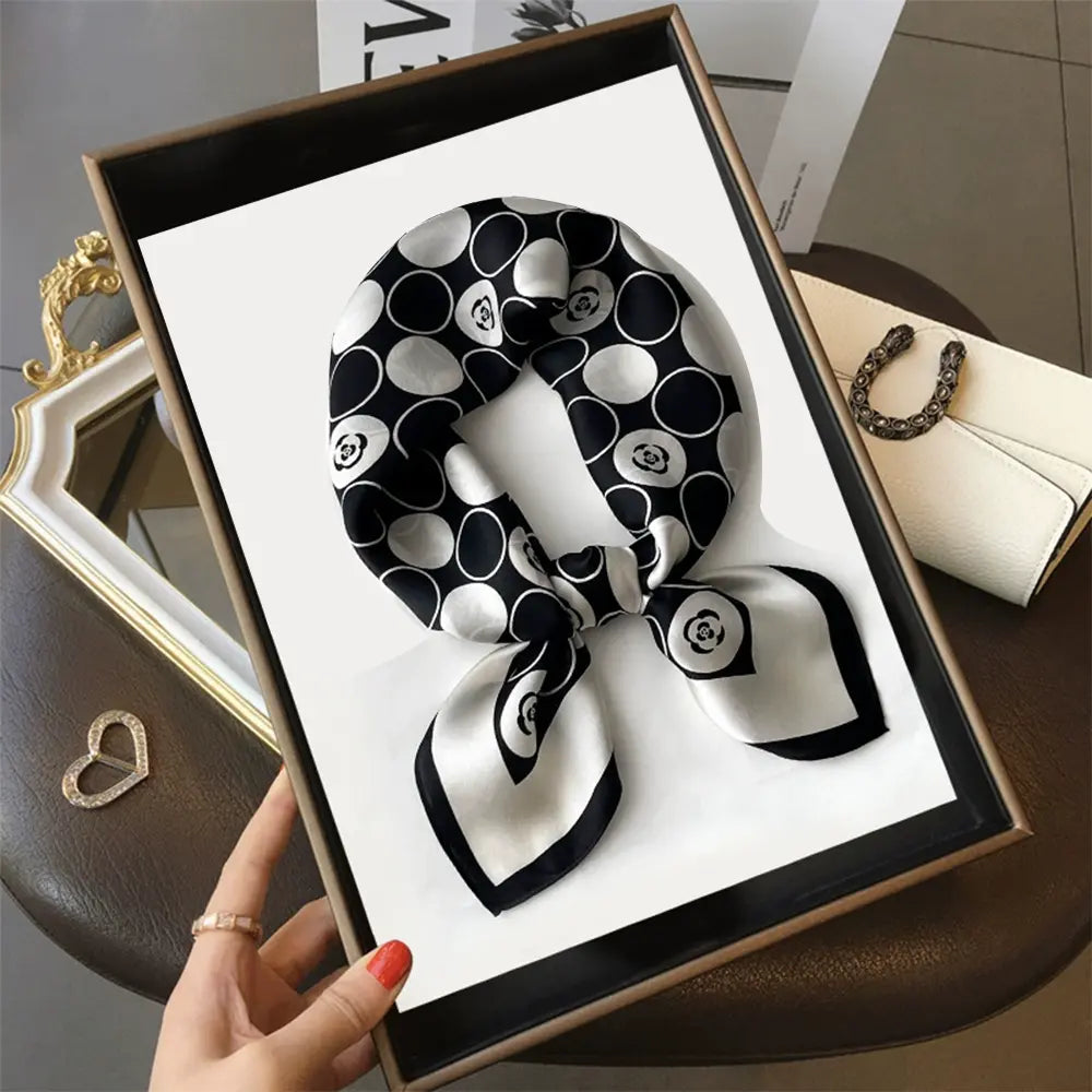 Audingull Classic Style 100% Silk Scarf for Women