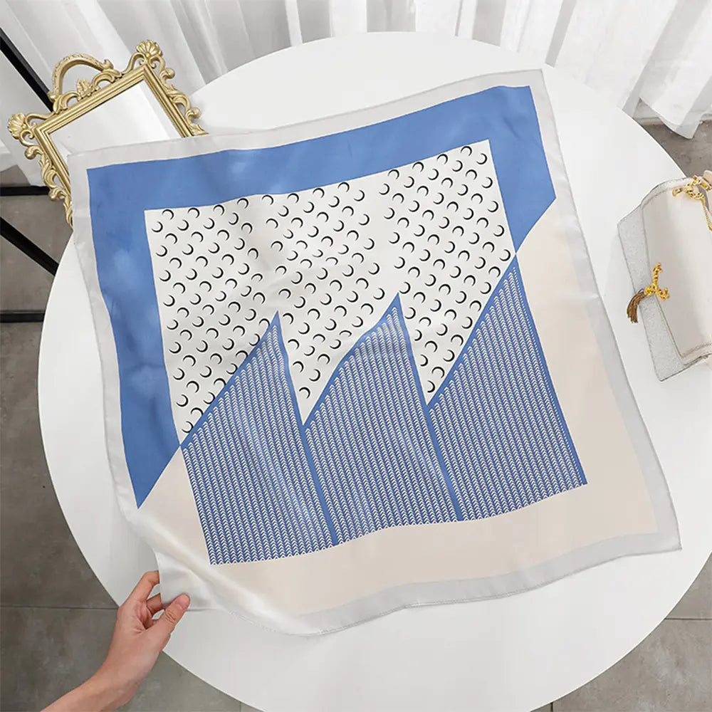 Audingull Soft Printed 100% Silk Scarf for Women Fashion