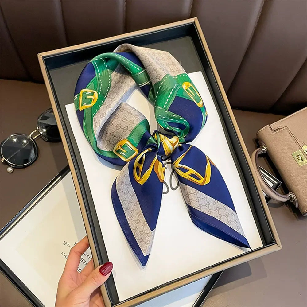 Audingull Classic Style 100% Silk Scarf for Women