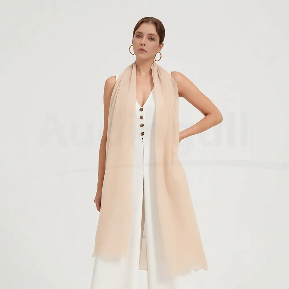 Audingull Soft Pure Cashmere Cloudweight Scarf Wrap