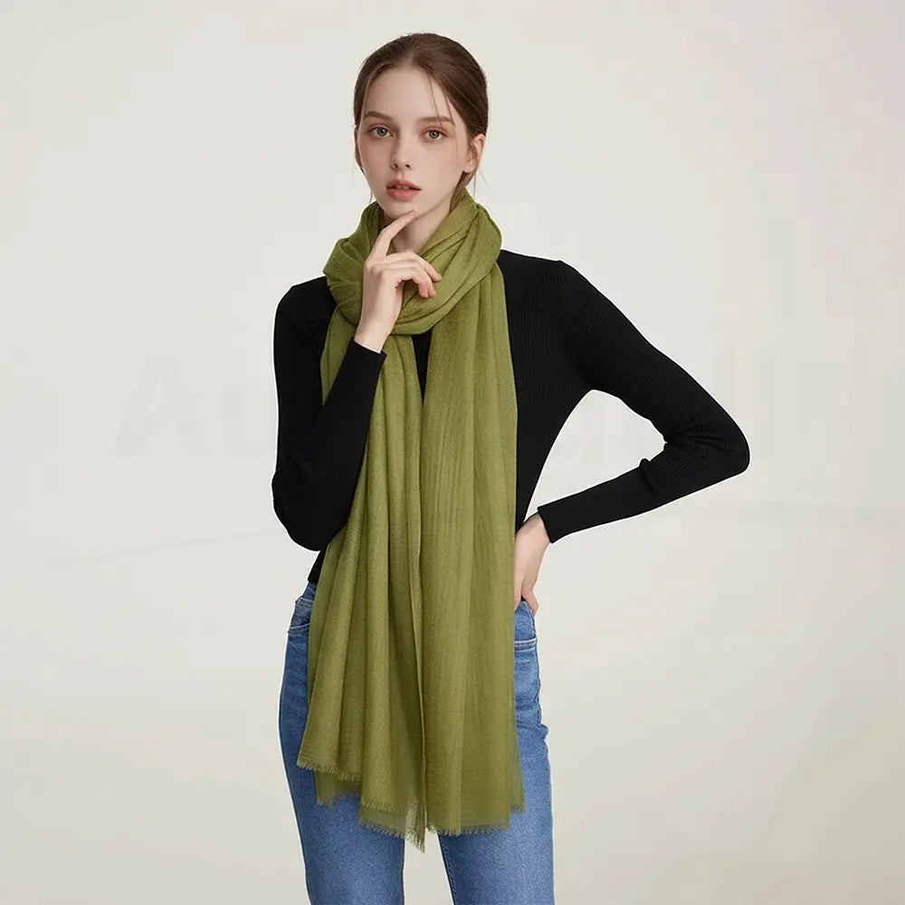 Audingull Soft Pure Cashmere Cloudweight Scarf Wrap