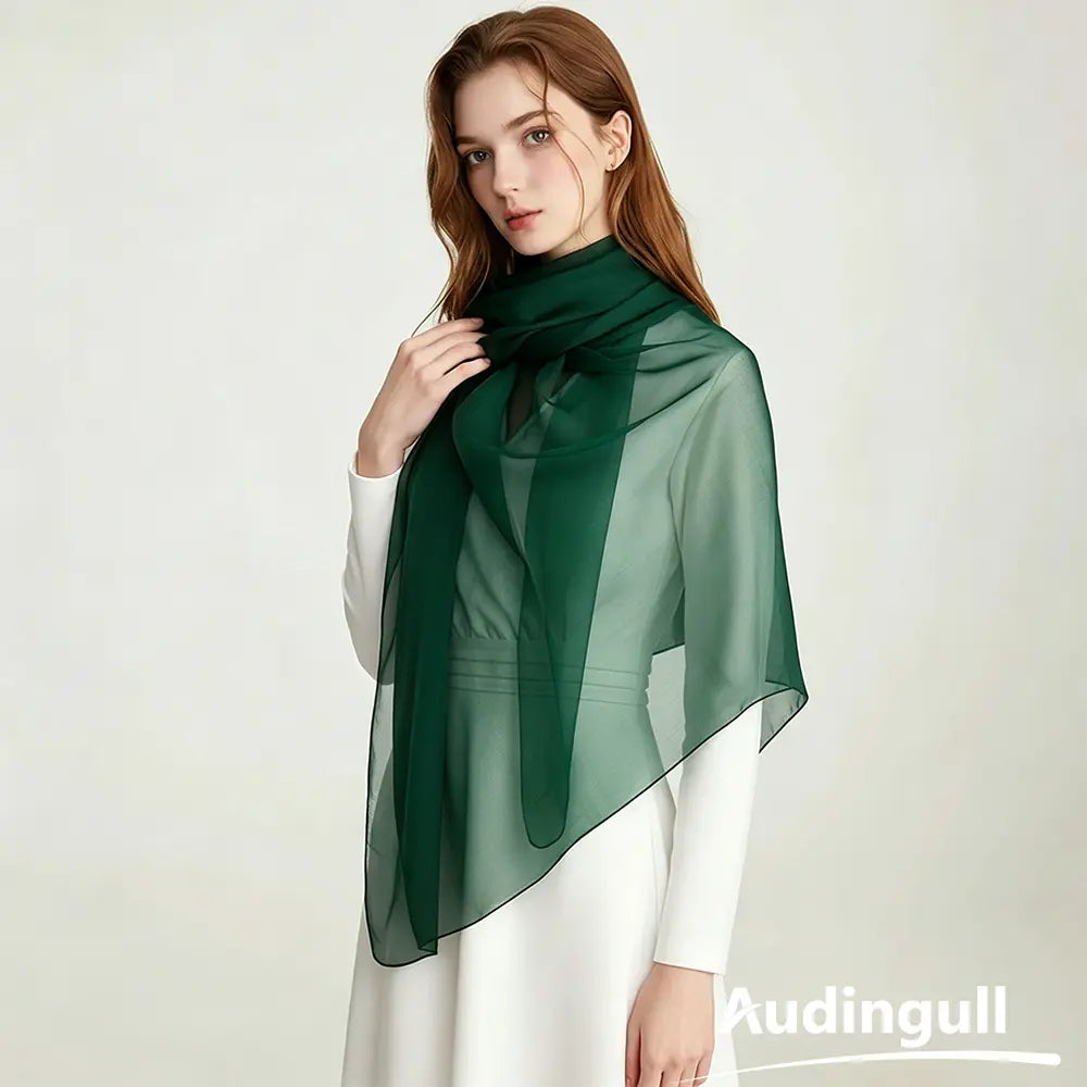 Audingull Lightweight 100% Mulberry Silk Scarf & Wrap