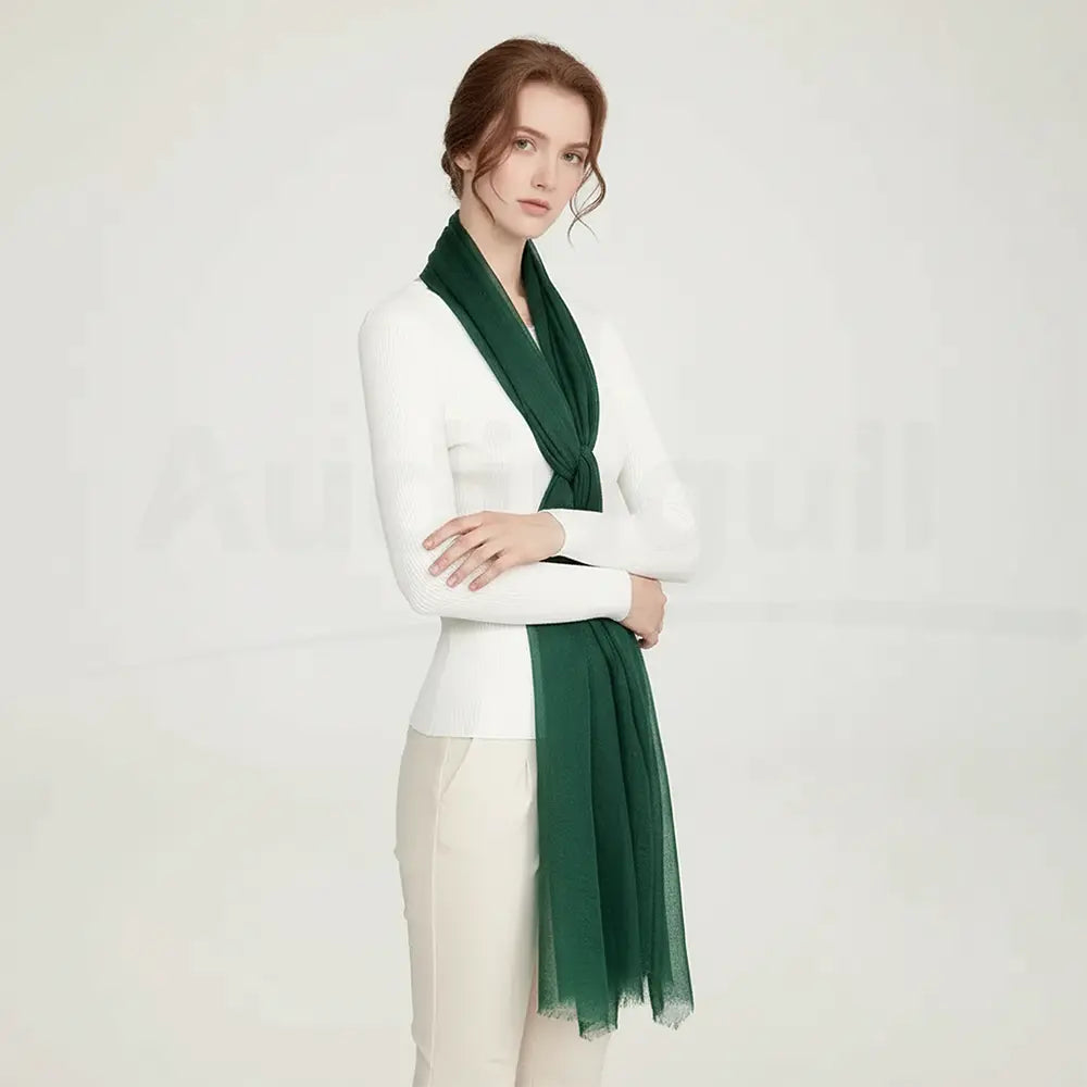 Audingull Soft 100% Cashmere Cloud-Light Scarf Wrap