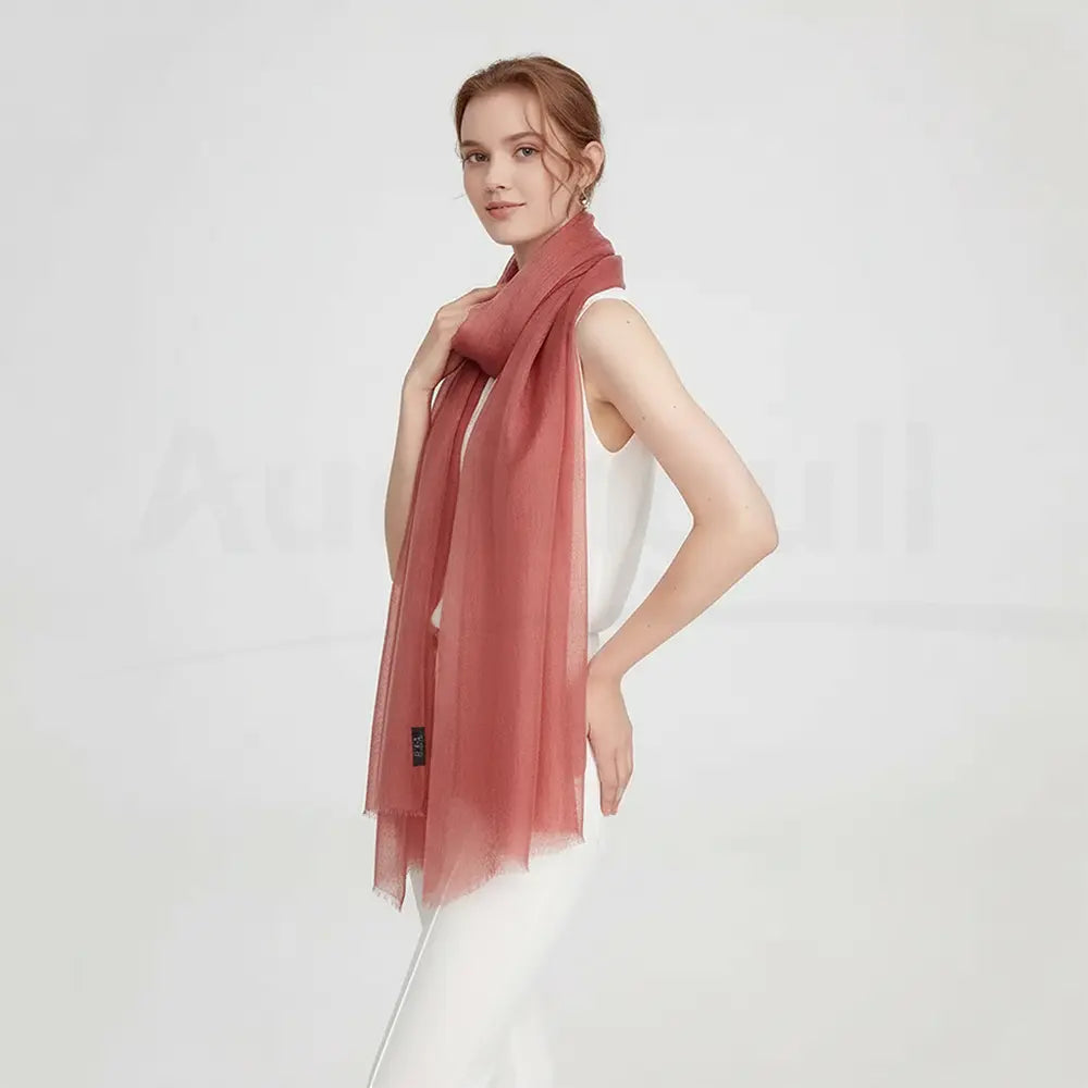 Audingull Soft 100% Cashmere Cloud-Light Scarf Wrap