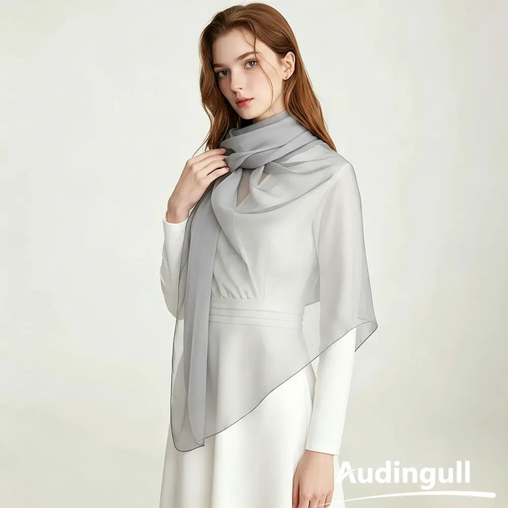 Audingull Lightweight 100% Mulberry Silk Scarf & Wrap