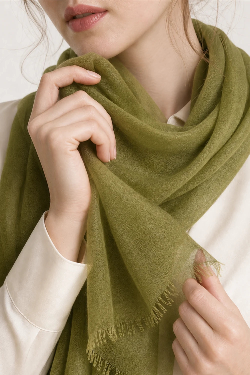 Audingull 100% Cashmere Lightweight Wrap Scarf for Women