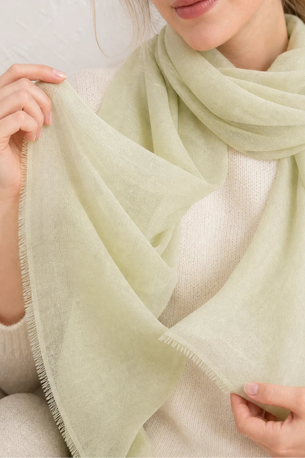 Audingull 100% Cashmere Lightweight Wrap Scarf for Women