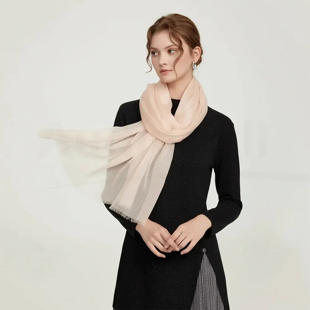 Audingull Soft Pure Cashmere Cloudweight Scarf Wrap