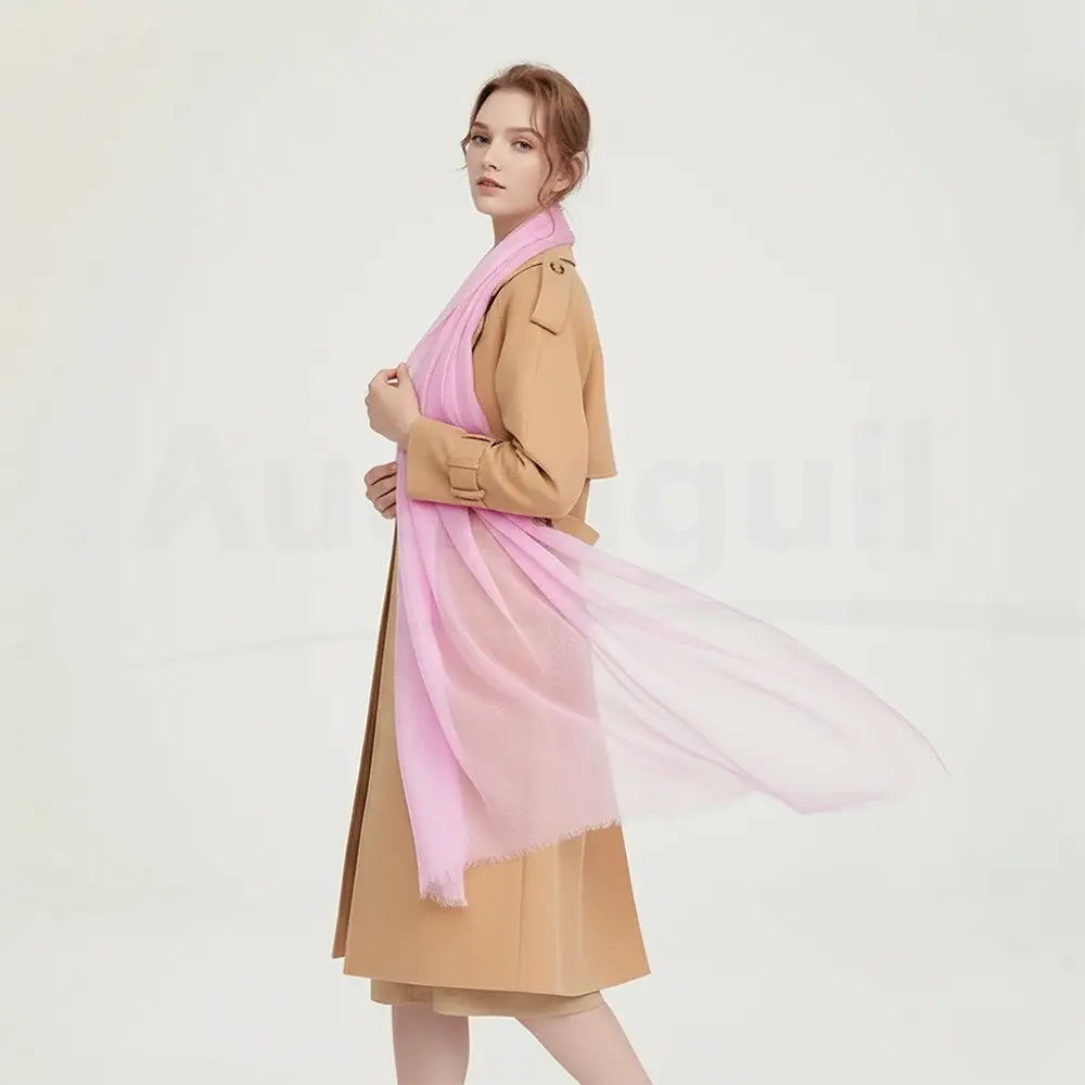 Audingull Soft Pure Cashmere Cloudweight Scarf Wrap