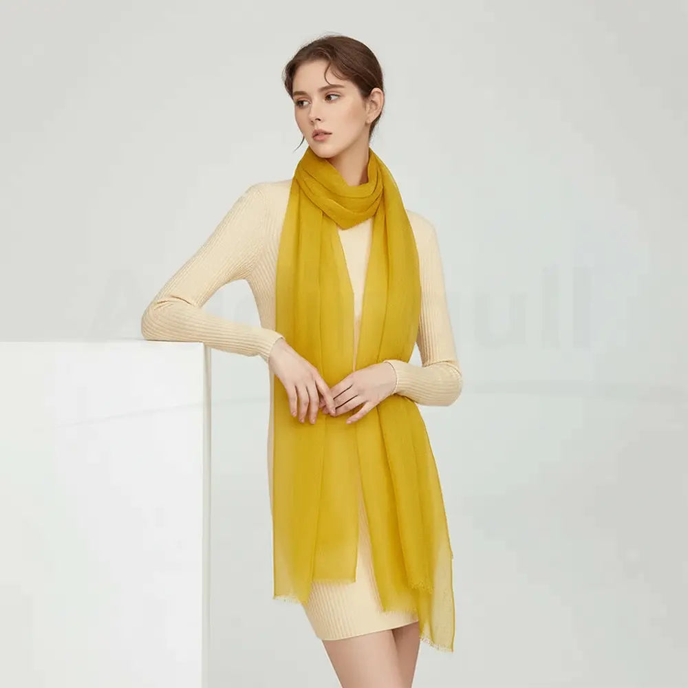 Audingull Soft Pure Cashmere Cloudweight Scarf Wrap