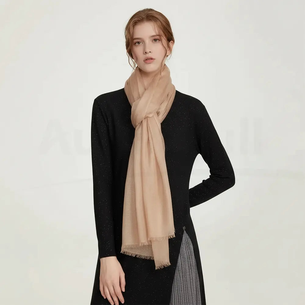 Audingull Soft Pure Cashmere Cloudweight Scarf Wrap