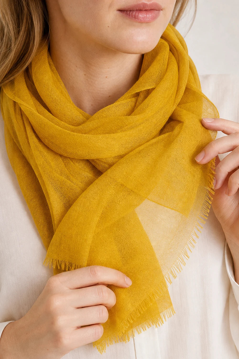 Audingull 100% Cashmere Lightweight Wrap Scarf for Women
