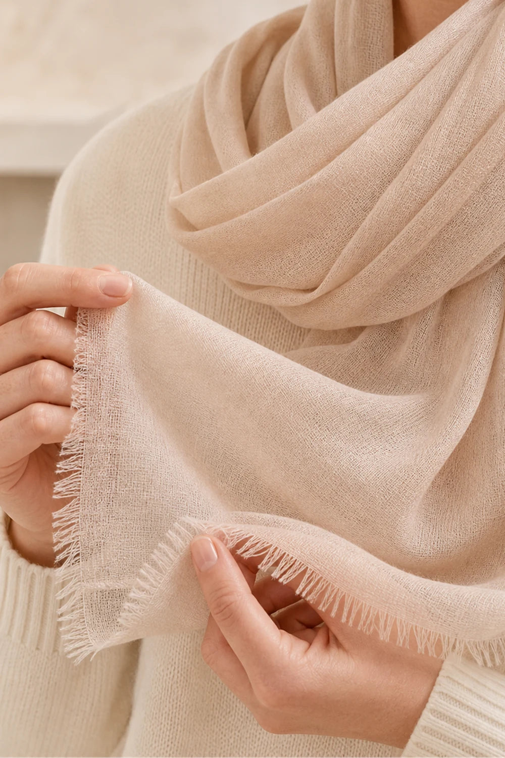 Audingull 100% Cashmere Lightweight Wrap Scarf for Women