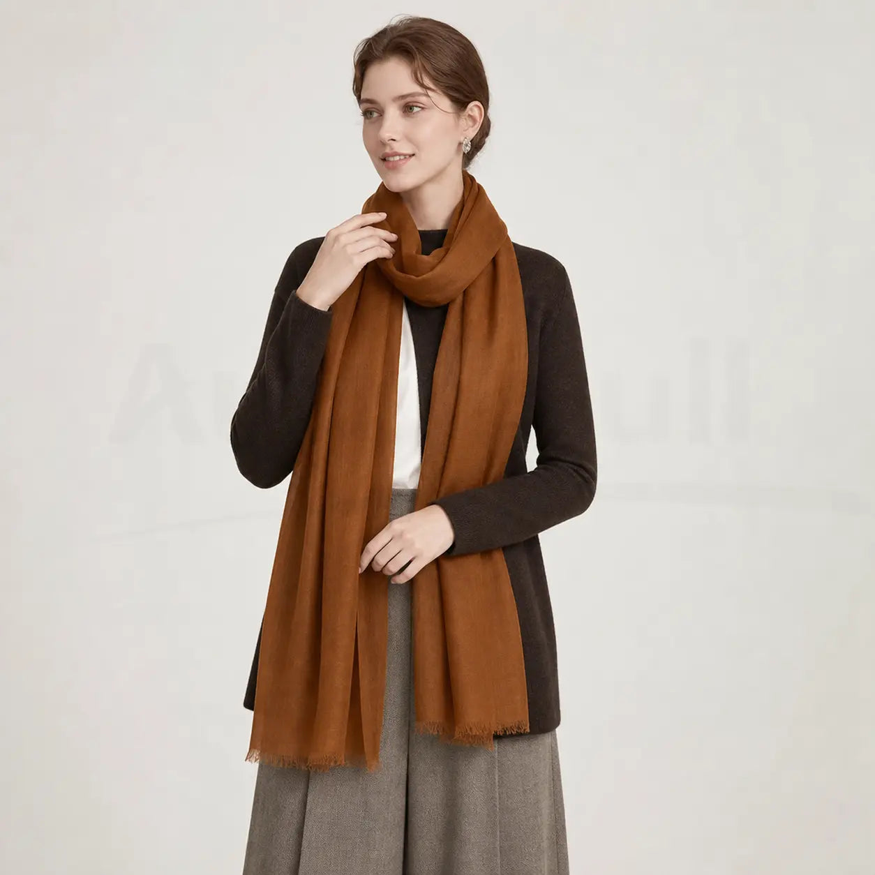 Audingull Soft 100% Cashmere Cloud-Light Scarf Wrap