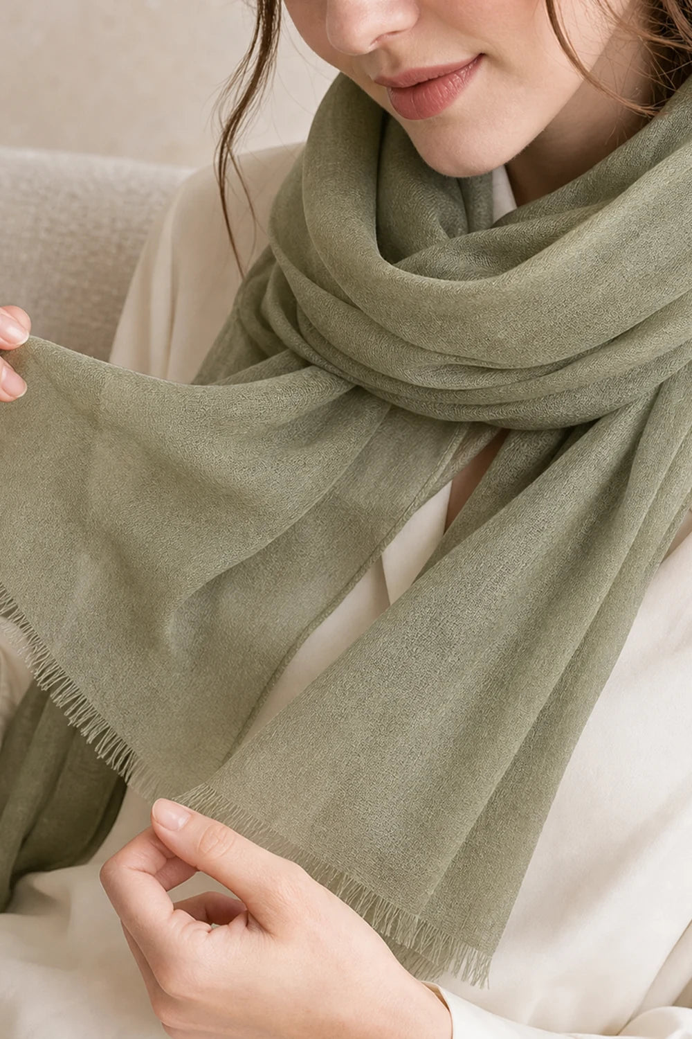 Audingull 100% Cashmere Lightweight Wrap Scarf for Women