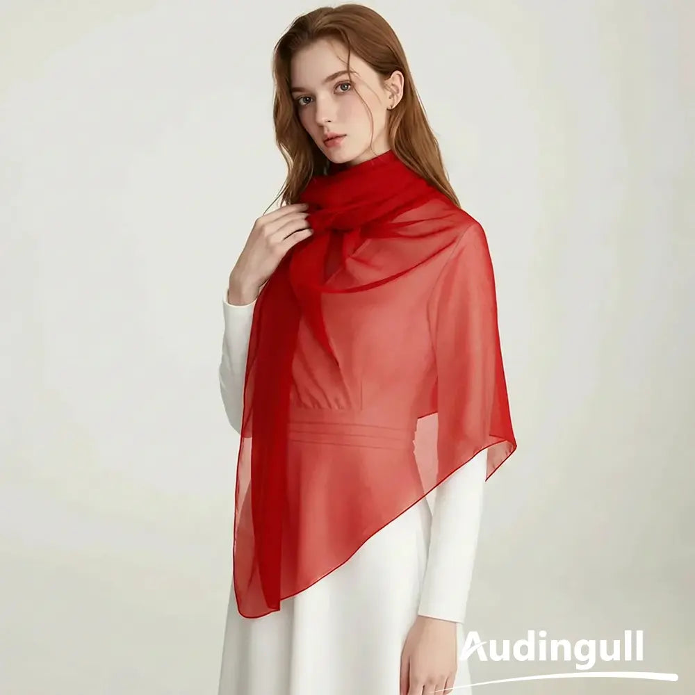 Audingull Lightweight 100% Mulberry Silk Scarf & Wrap