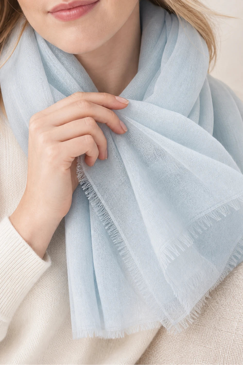 Audingull 100% Cashmere Lightweight Wrap Scarf for Women