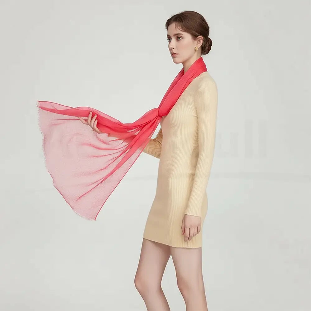 Audingull Soft Pure Cashmere Cloudweight Scarf Wrap