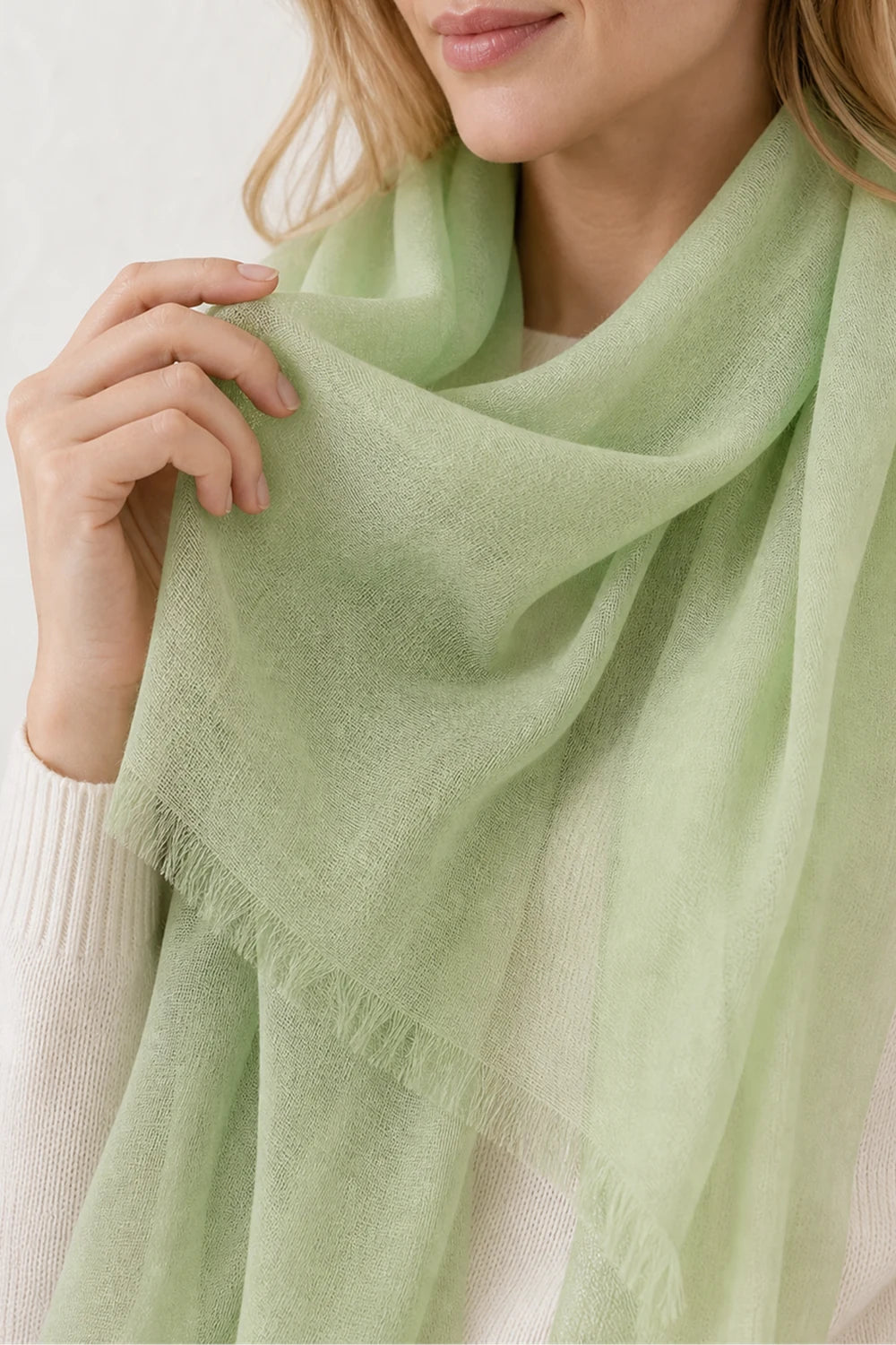 Audingull 100% Cashmere Lightweight Wrap Scarf for Women