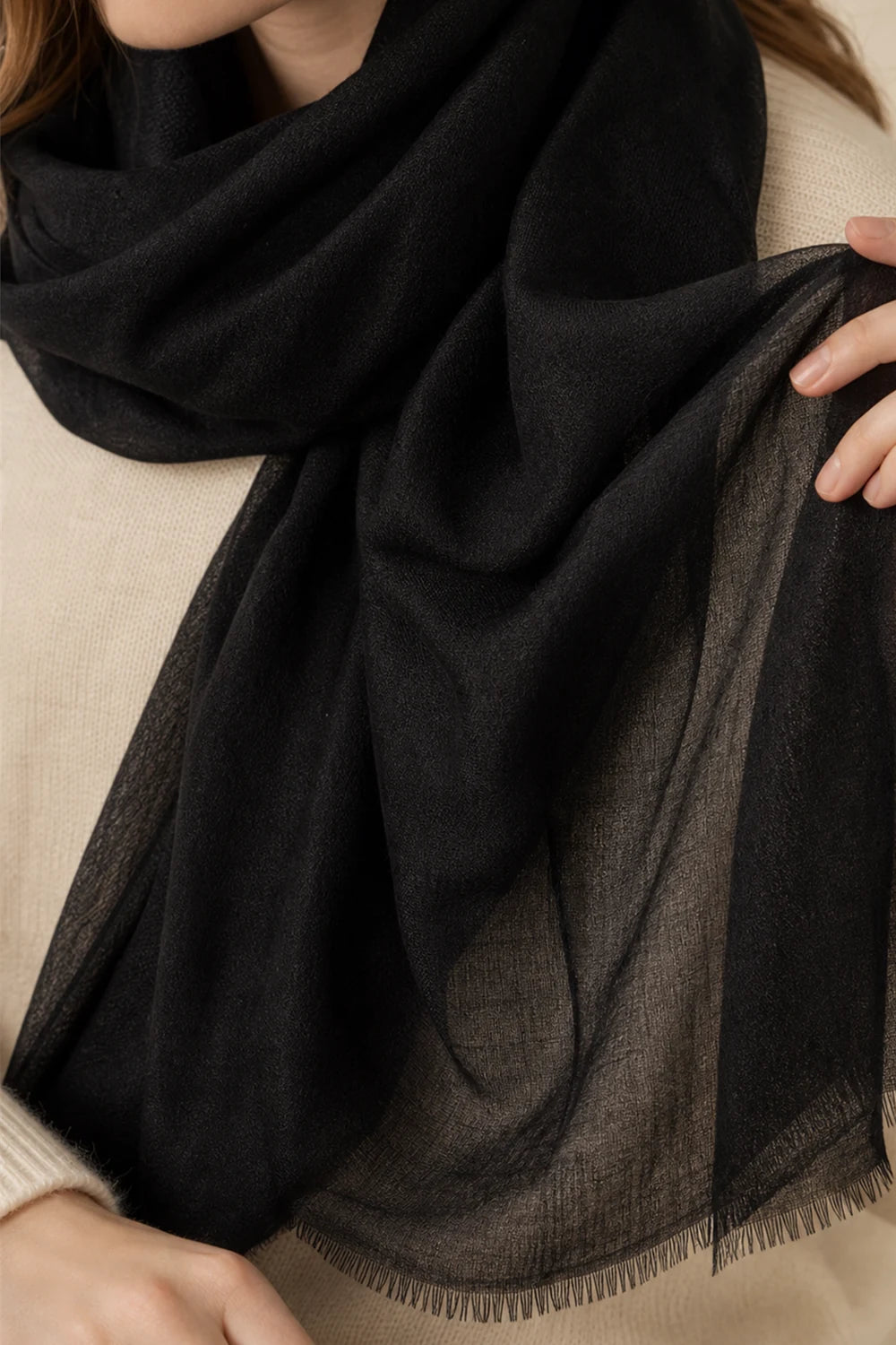 Audingull 100% Cashmere Lightweight Wrap Scarf for Women