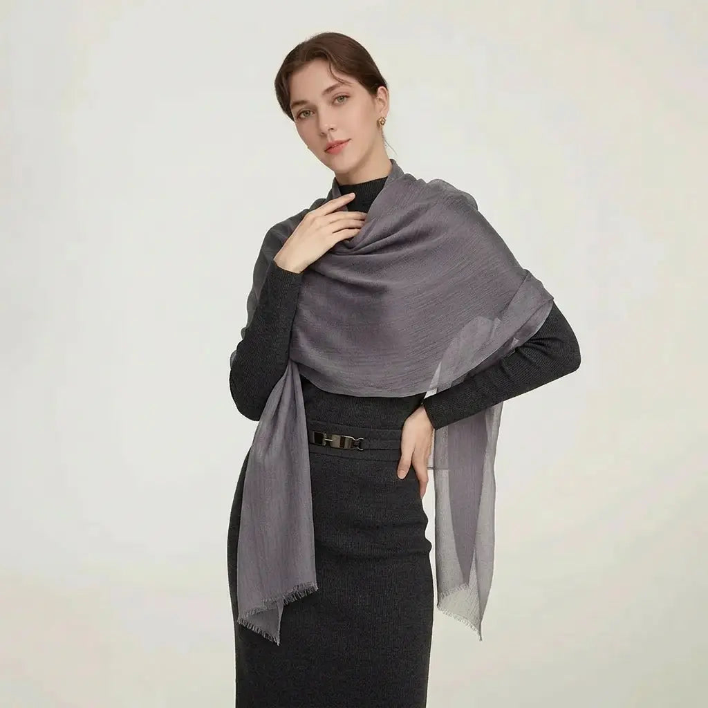 Audingull Soft 100% Cashmere Cloud-Light Scarf Wrap