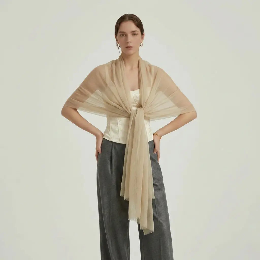 Audingull Soft 100% Cashmere Cloud-Light Scarf Wrap