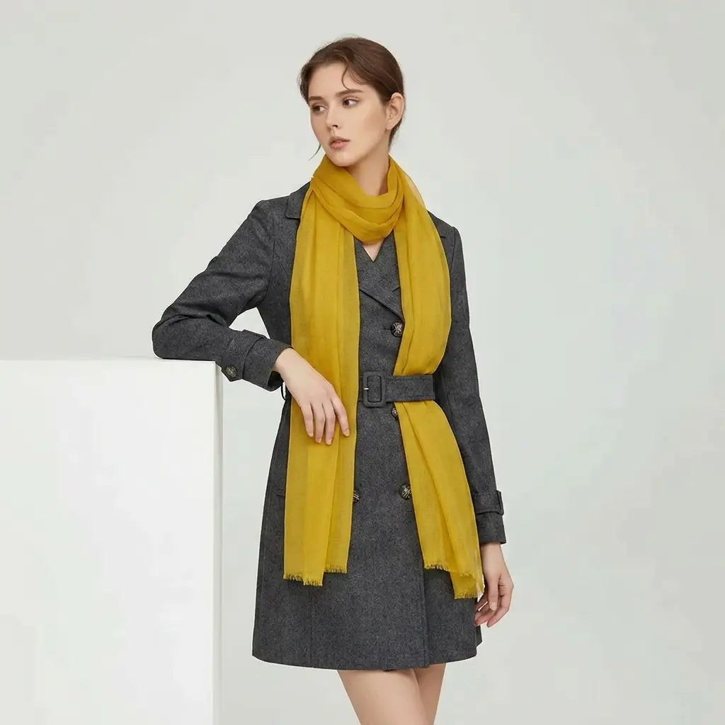 Audingull Soft 100% Cashmere Cloud-Light Scarf Wrap