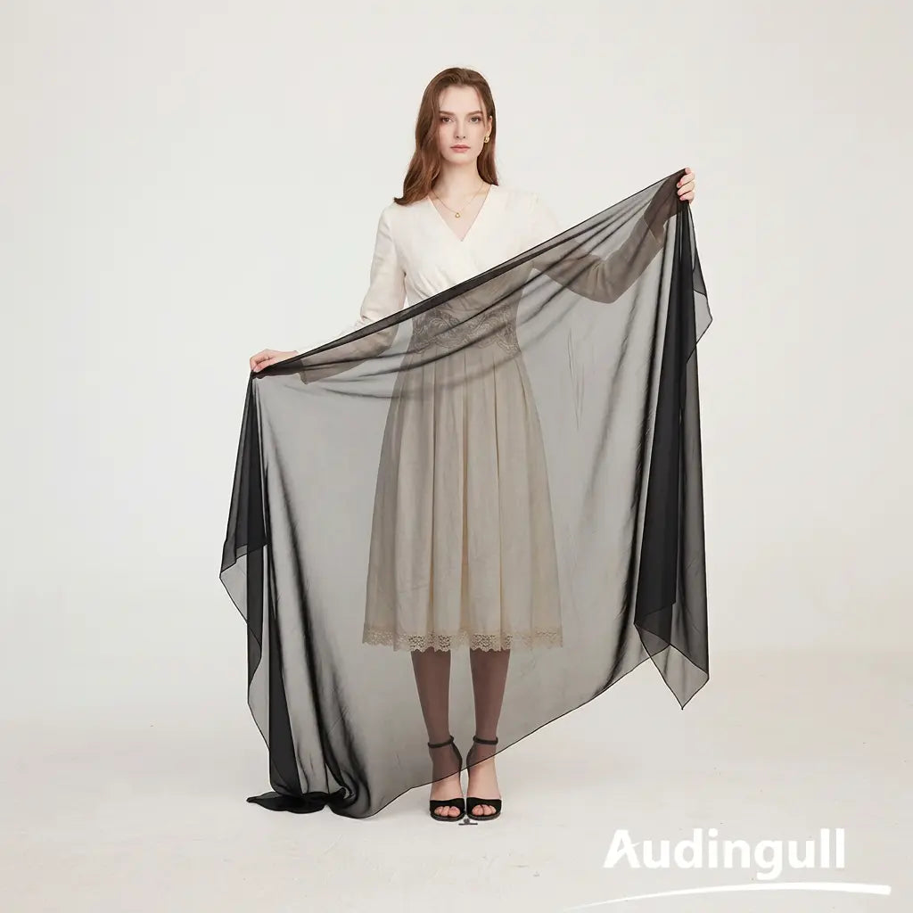 Audingull Lightweight 100% Mulberry Silk Scarf & Wrap