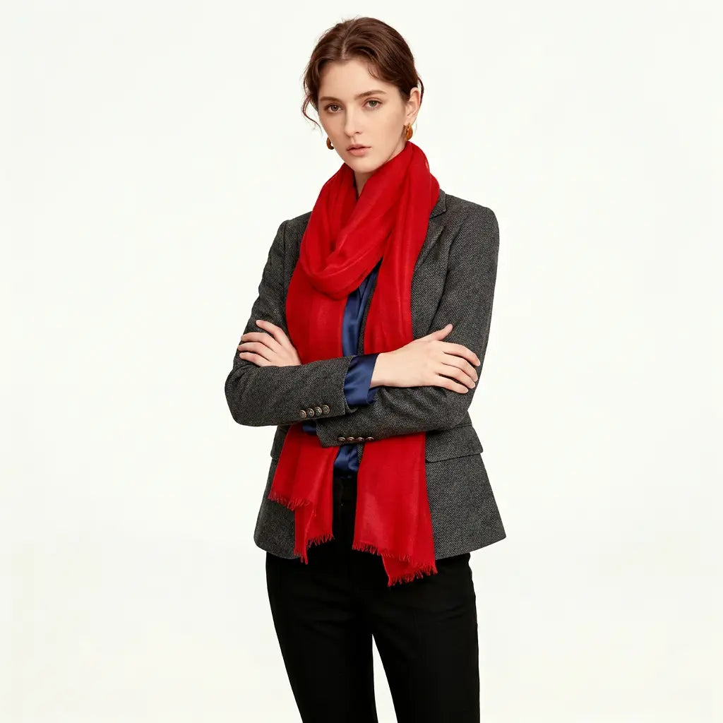 Audingull Soft 100% Cashmere Cloud-Light Scarf Wrap