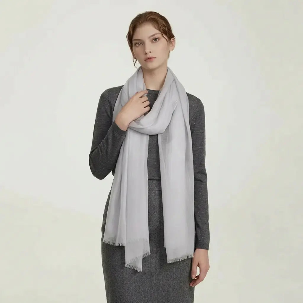 Audingull Soft 100% Cashmere Cloud-Light Scarf Wrap