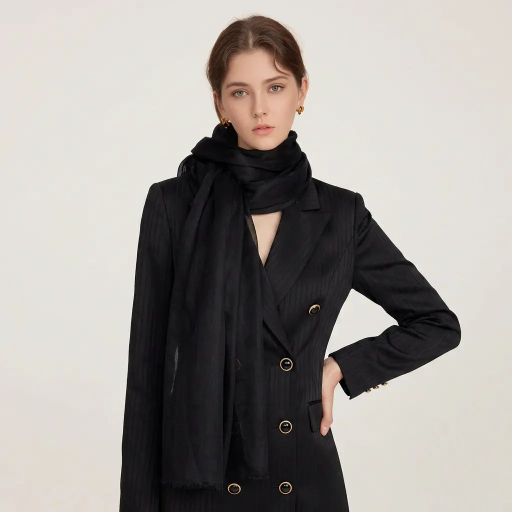 Audingull Soft 100% Cashmere Cloud-Light Scarf Wrap